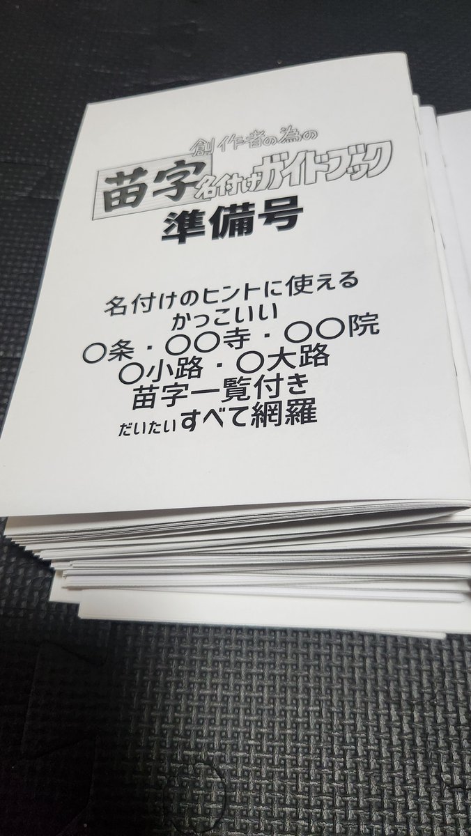 しぃにゃんさん専用です。ご了承ください。 次の日曜日に北海道COMITIA23で頒布するコピ本ができました。丹精込め