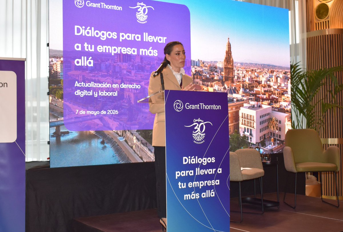 Amefmur's tweet photo. 📌 Esta mañana hemos celebrado, junto a @GrantThorntonSp, una nueva jornada dentro de sus encuentros 'Diálogos para llevar a tu empresa más allá'.

¡Gracias a todos  por acompañarnos! 👋

Más info ➡️ https://t.co/HmLbXrDw7L https://t.co/1J7dqGQO6v