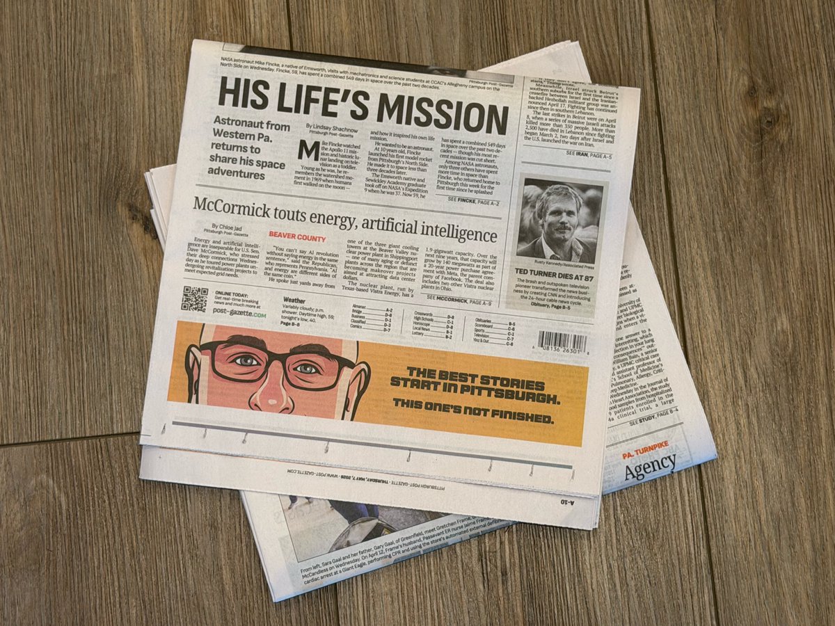 joezeffdesign's tweet photo. Today’s @PittsburghPG marks a new beginning.

After Block Communications announced plans to close the paper, @VenetoulisInst stepped in �� and this morning, the first printed edition under new ownership landed on doorsteps.

About half the staff has been retained, and hopefully more familiar bylines return. Rebuilding takes time, but it starts here.

Strong local journalism doesn’t sustain itself. It takes readers, advertisers, and a community willing to support it. Our ads in today’s newspaper are a small way of showing up for Pittsburgh’s news ecosystem — and we hope others will as well.

The Post-Gazette has 240 years of history behind it. Here’s hoping it has a future, too.