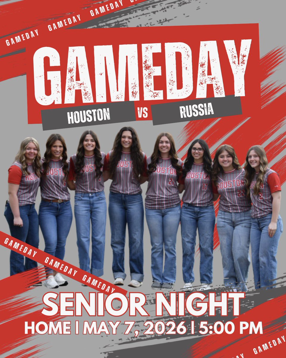 H_HoustonSB's tweet photo. It’s Senior Night! 🥎

Join us at 4:45 PM as we recognize our 8 seniors before tonight’s game. Let’s pack the stands and celebrate these amazing young ladies 🩶 https://t.co/F2WVDrMMrk
