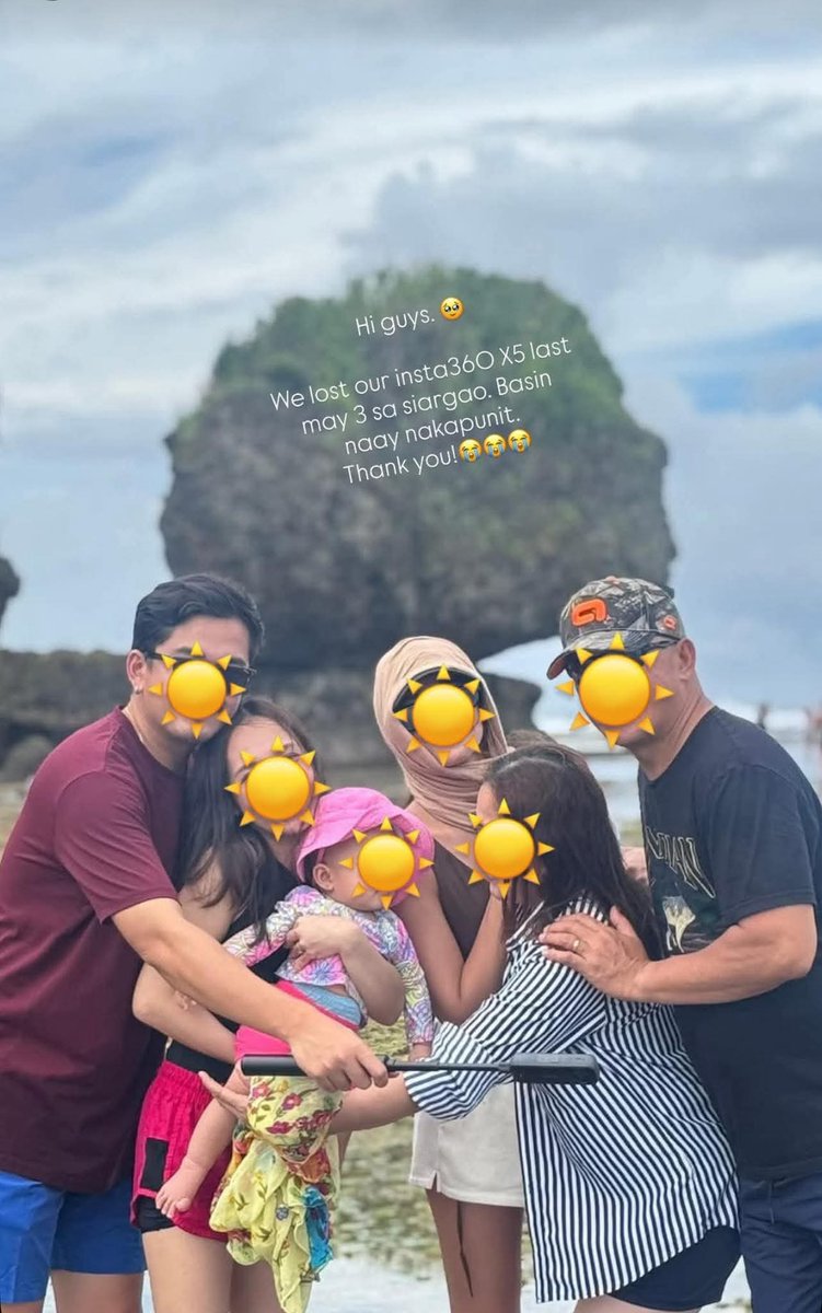 Hello! If anyone from siargao or knows someone in siargao, the arceta fam lost their insta 360 during the island hopping either in naked island or daku island. Pls helppp!