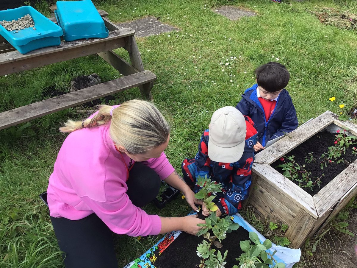 Penclawdd's tweet photo. What a glorious morning! All FL learners have come together to spruce up our downstairs woodland! Amazing to see the collaboration between the older and younger learners! The conversations about different plants and their needs were so inspiring! Bring on the feast! #Pencpeng https://t.co/5uQAxN2KsQ