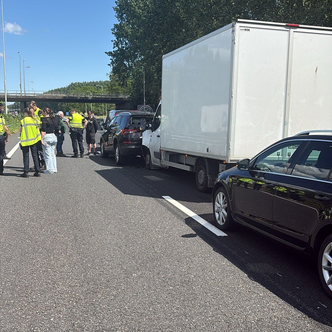 Ongeval op de A20 richting Gouda