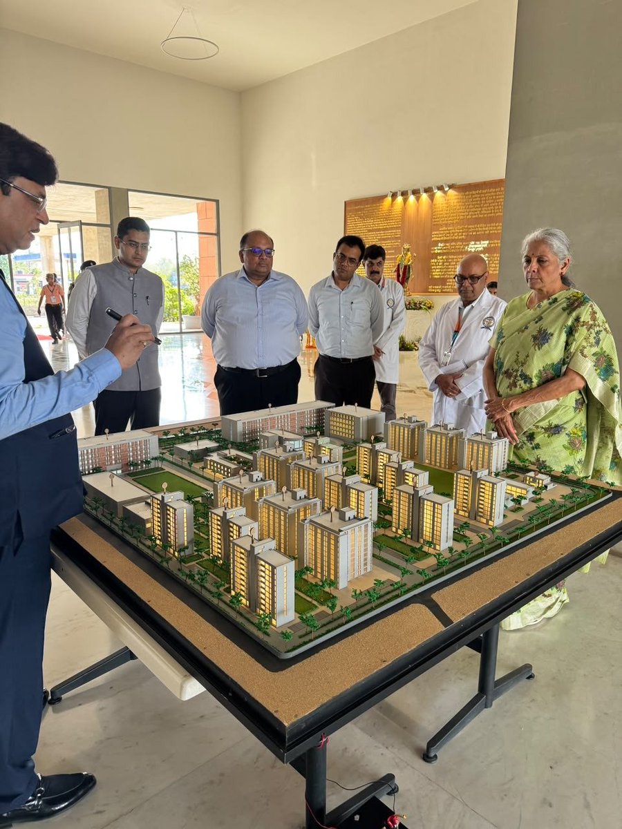 nsitharamanoffc's tweet photo. Smt @nsitharaman visited the NAMO Medical Education and Research Institute in Silvassa.

Established in 2019, with the support of the Central Government, the institution has rapidly emerged as a major medical education hub in the region. It has significantly expanded opportunities for students from the UT of Dadra & Nagar Haveli and Daman & Diu to pursue medical education closer to home.

Spread over nearly 25 acres, it currently has over 700 students enrolled.  The institution has technology driven lecture theatres and magnificent auditorium. Each department has latest equipment and other facilities to provide required medical education.