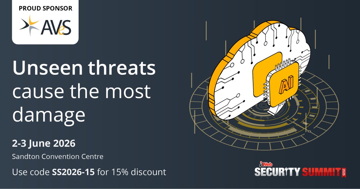 AVeSCyber's tweet photo. The future of cyber security is built on knowledge, strategy, and action. Take the next step towards stronger protection and smarter decisions.
Secure your ITWeb ticket today and get 15% off: 
Code SS2026-15 for 15% discount 
https://t.co/irtAyvW7nH 

#ITWeb #SecuritySummit https://t.co/3b3y2nKgQ0