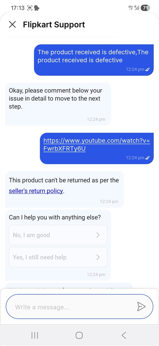 krishan_kkumar's tweet photo. @flipkartsupport No Dm Sir. Till now you have not replied anything https://t.co/8CW1N7k0UF