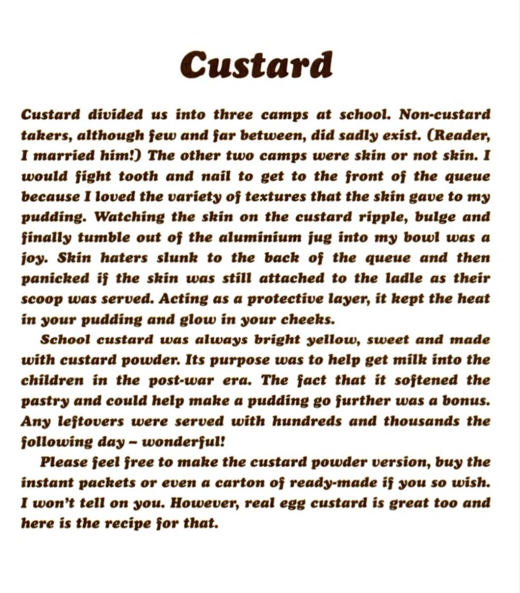 cockneycampaign's tweet photo. @Frances_Coppola @OldLondonW14 @SamaHoole Egg yolks only added to that custard as they were left over from the pineapple meringue. Custard looks like school #custardpowder custard. Purpose was to help get milk into children after WW2.
British Brexsh*t nostalgia is nonsense. Doubt even 💰Farage got double cream at Dulwich https://t.co/zYisdIkzSu
