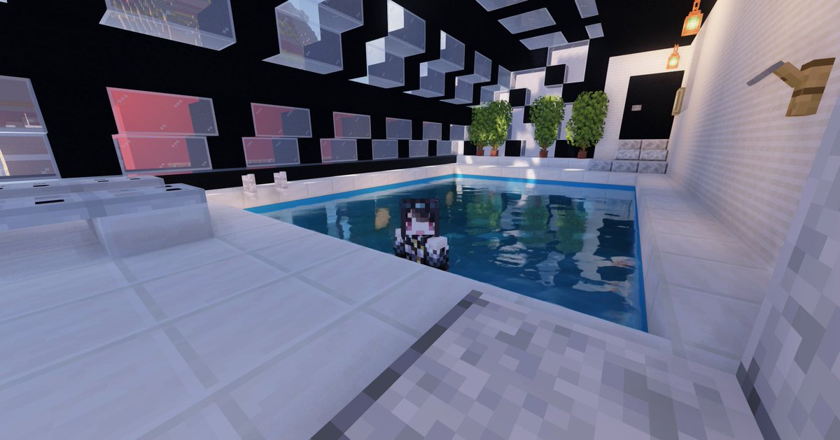 suoh12's tweet photo. Made a swimming pool in Minecraft. I wish I can jump into one. The summer weather is killing me...🥵 https://t.co/RcfFbMy2T2