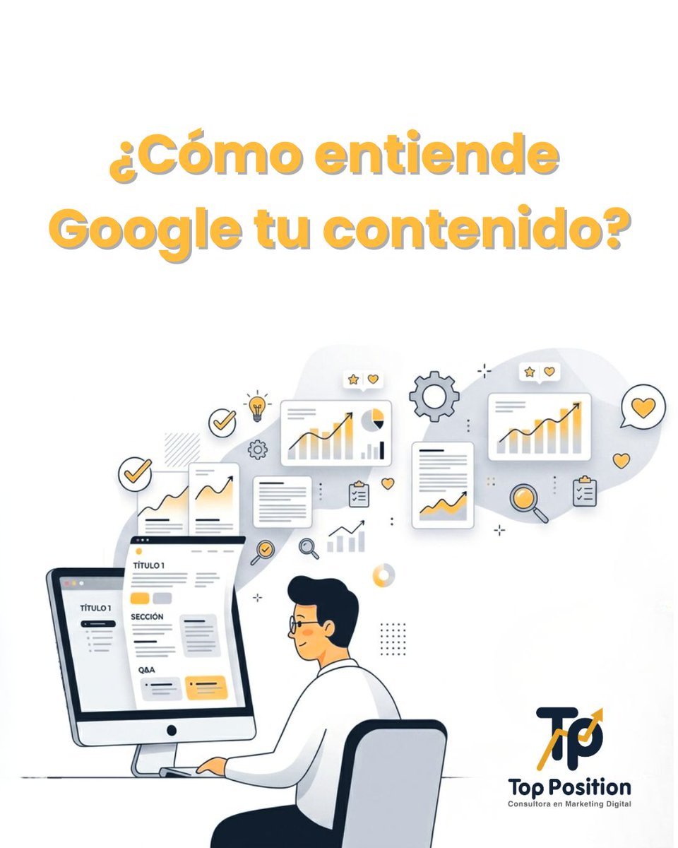 tposition's tweet photo. Google analiza tu web como lo haría una persona 🔍

Por eso funcionan mejor las páginas con:
• títulos claros
• contenido fácil de leer
• información útil y directa

Cuando tu contenido está bien organizado, mejora el SEO y también la experiencia de quien te visita. https://t.co/9GxyX0ZSGs