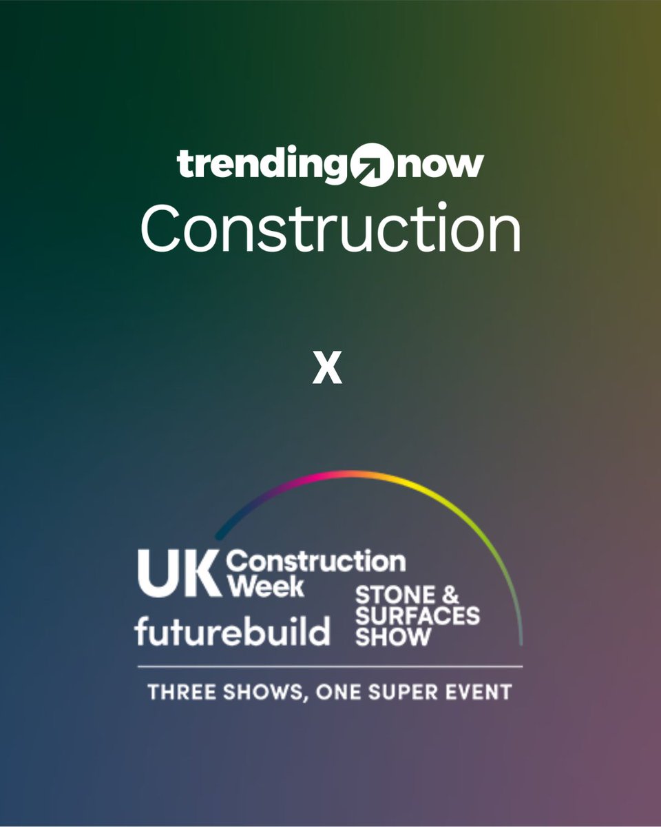 _TNConstruction's tweet photo. We are excited to extend our media partnership with @UK_CW as they venture into a new era with the collaboration of @FuturebuildNow and @stoneshowlondon forming the construction industry's super event which takes place next week 12-14 May.

#trendingnow #event #ukcw #superevent https://t.co/79Iz6ixZ3Y