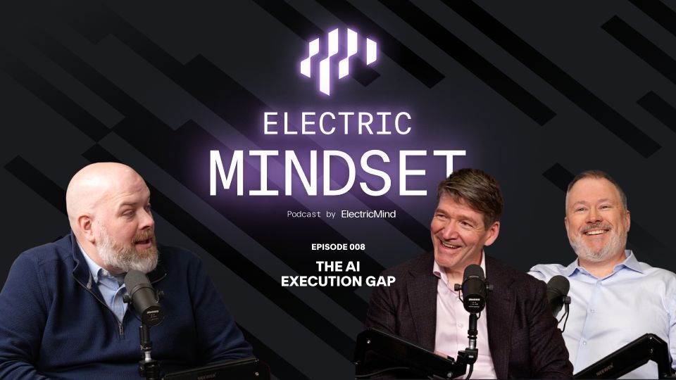 _electricmind_'s tweet photo. Everyone's talking about AI. Fewer are using it well.
Season 2, Episode 8 of Electric Mindset is live. Watch Dave Manley, Keith Shiner and Dan Adamson discuss the AI Execution Gap.

https://t.co/zFhmLP2cba 

#ElectricMindset #ElectricMind #AutoAlignAI #AI #TheFutureIsBright https://t.co/sLAYeoVLtw