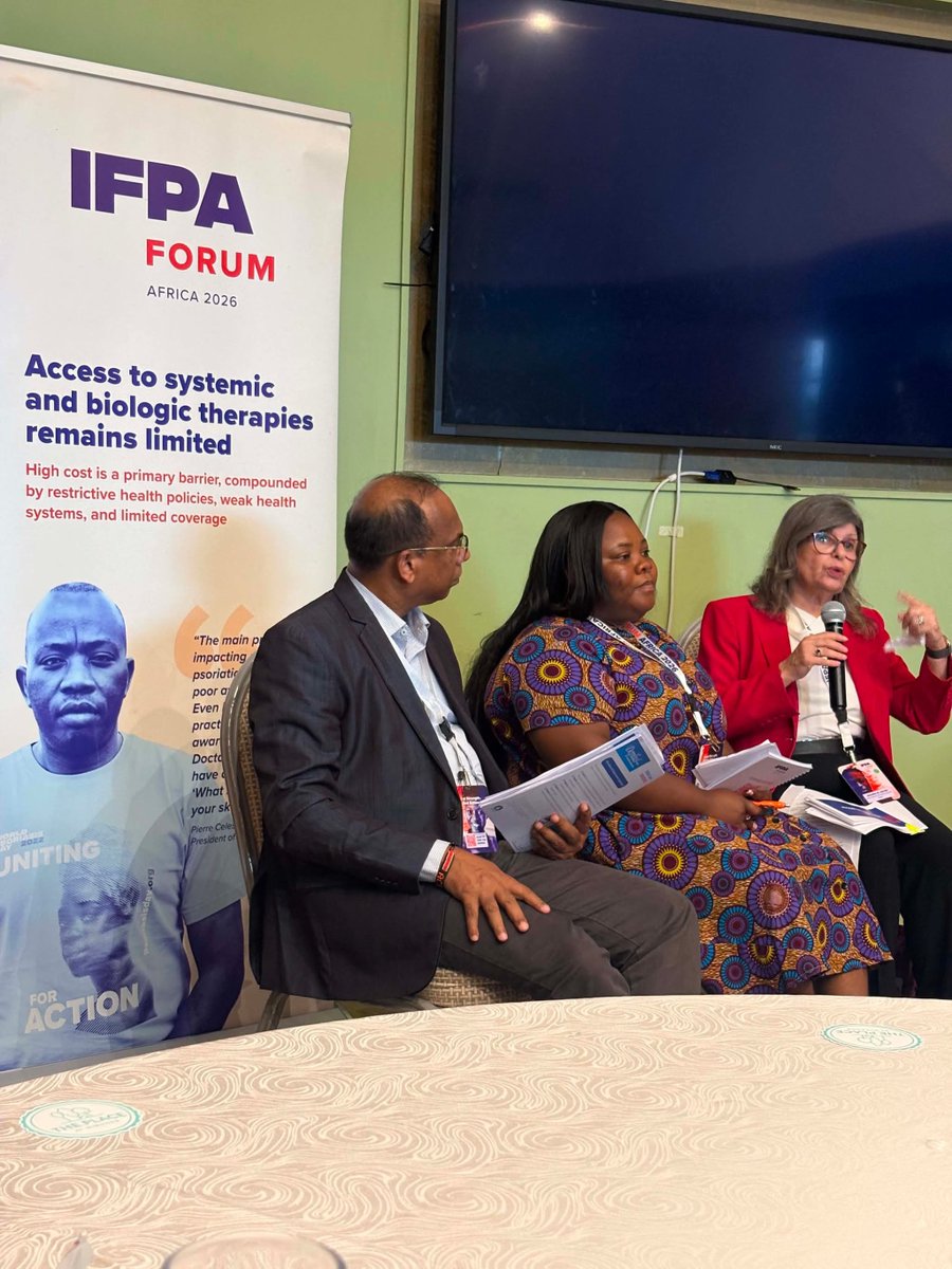 psorphil's tweet photo. Breaking Barriers: Increasing diversity in clinical trials 

Moderator: Dr. Raquel Vaz, IFPA

Panelists:
Ruth Abekah, Psoriasis Ghana
Dr. Ajith Kannangara, Skin Sri Lanka
Prof. Mahira El Sayed, Ain Shams University, Egypt 
Veronica Mitchell, South African Psoriasis Association https://t.co/DbooPLtLYx