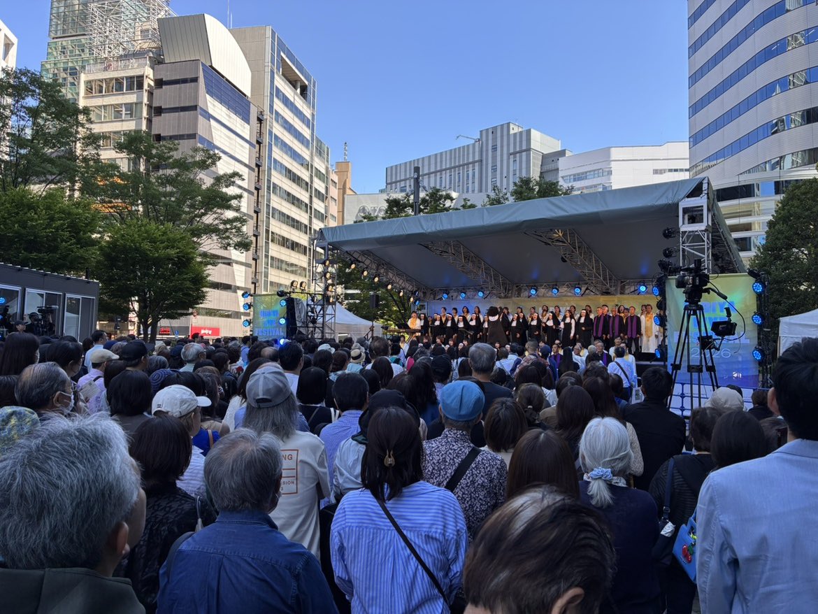 anointed_jp's tweet photo. 5/5（火祝）HIBIYA LIVE  FESTIIVAL

お越しいただき、ありがとうございました！
昨年と変わったメインステージに
お天気にも恵まれ、超満員のお客さまとの一体感は最高でした✨👏🏻

音楽って良いですね、、
ミュージカルも、ゴスペルも！💃

@hibiyafestival https://t.co/JwZE200Abt