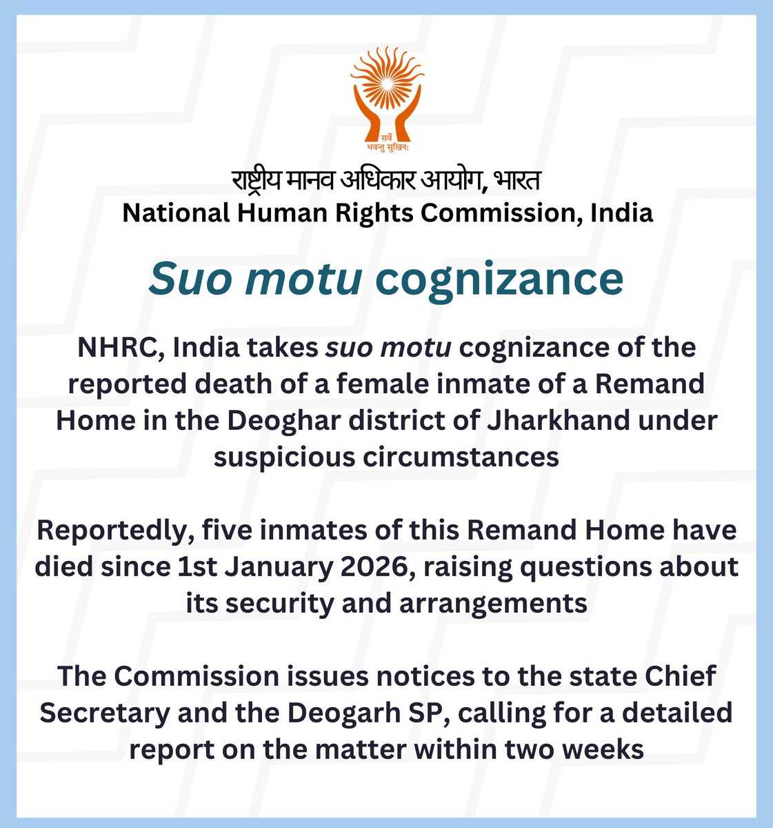 NHRC India tweet media