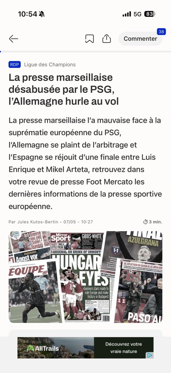 SFZel's tweet photo. Le problème cette année est parti de la bagarre dans le vestiaire à Rennes dans un monde normal, ça reste en interne. Mais l’OM fait parler, l’O.M. fait vendre chez les journalistes, tous les détails sont sortis au grand jour, 
début de la chute
Il suffit de voir le titre du jour https://t.co/bqADSuoQMR