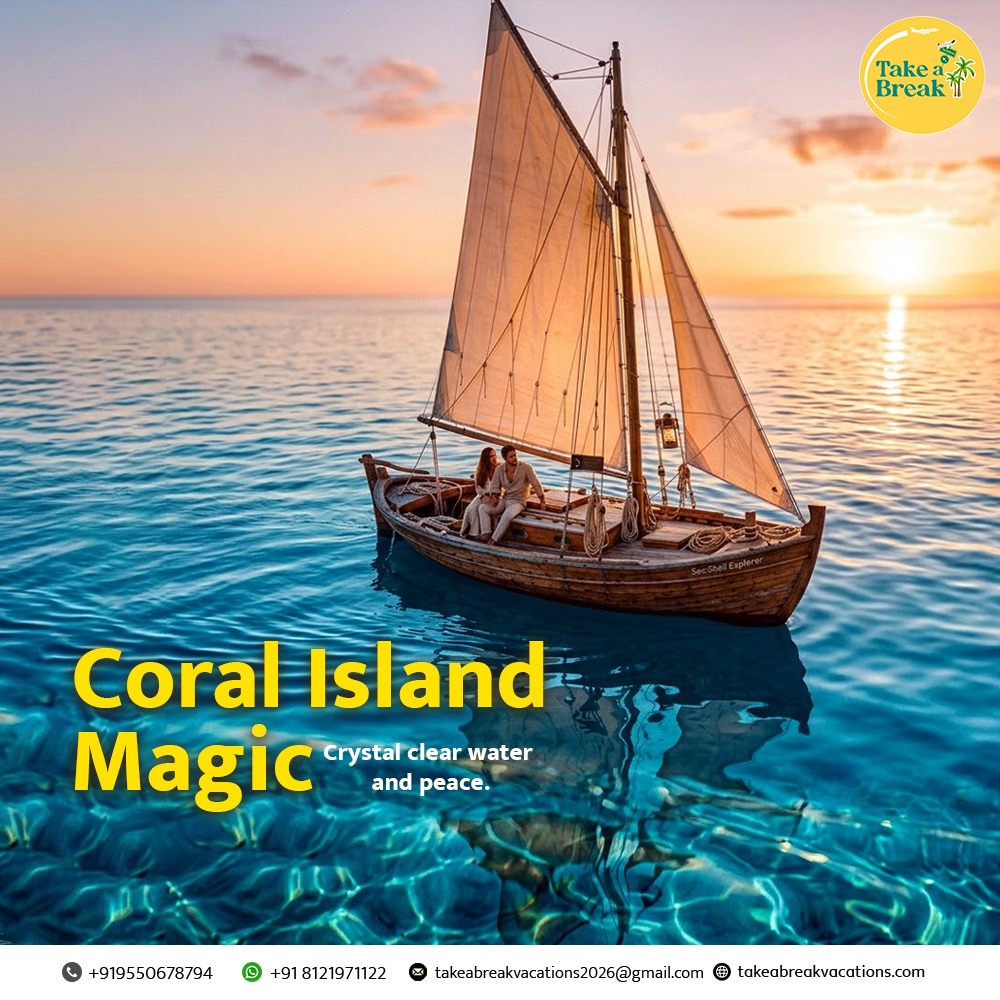 Takeabreakv's tweet photo. Sail into serenity at Coral Island 🌊⛵
Crystal-clear waters, golden sunsets, and moments you’ll never forget. ✨💙

Your tropical escape is calling! 🌴
Book your next adventure with Take a Break Vacations
#CoralIsland  #ThailandTrip #VacationMode #TakeABreakVacations https://t.co/b6ac21xEbx