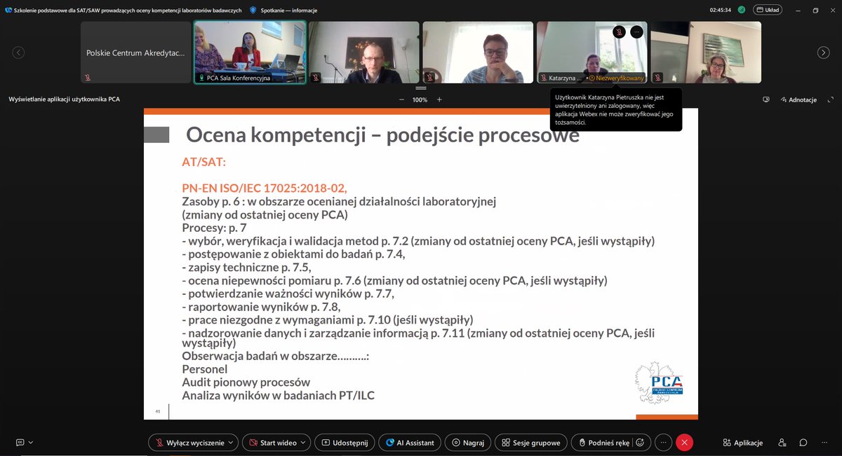 PCAgovPL's tweet photo. #szkoleniaPCA
Dziś w PCA: pod okiem naszych trenerek, Moniki Obary i Joanny Rutkowskiej, szkolą się audytorzy prowadzący oceny kompetencji laboratoriów badawczych. Uczestnicy poznają wymagania, warunki i programy akredytacji, a także polityki i procedury PCA.
#akredytacja https://t.co/LpJQ0hEodt