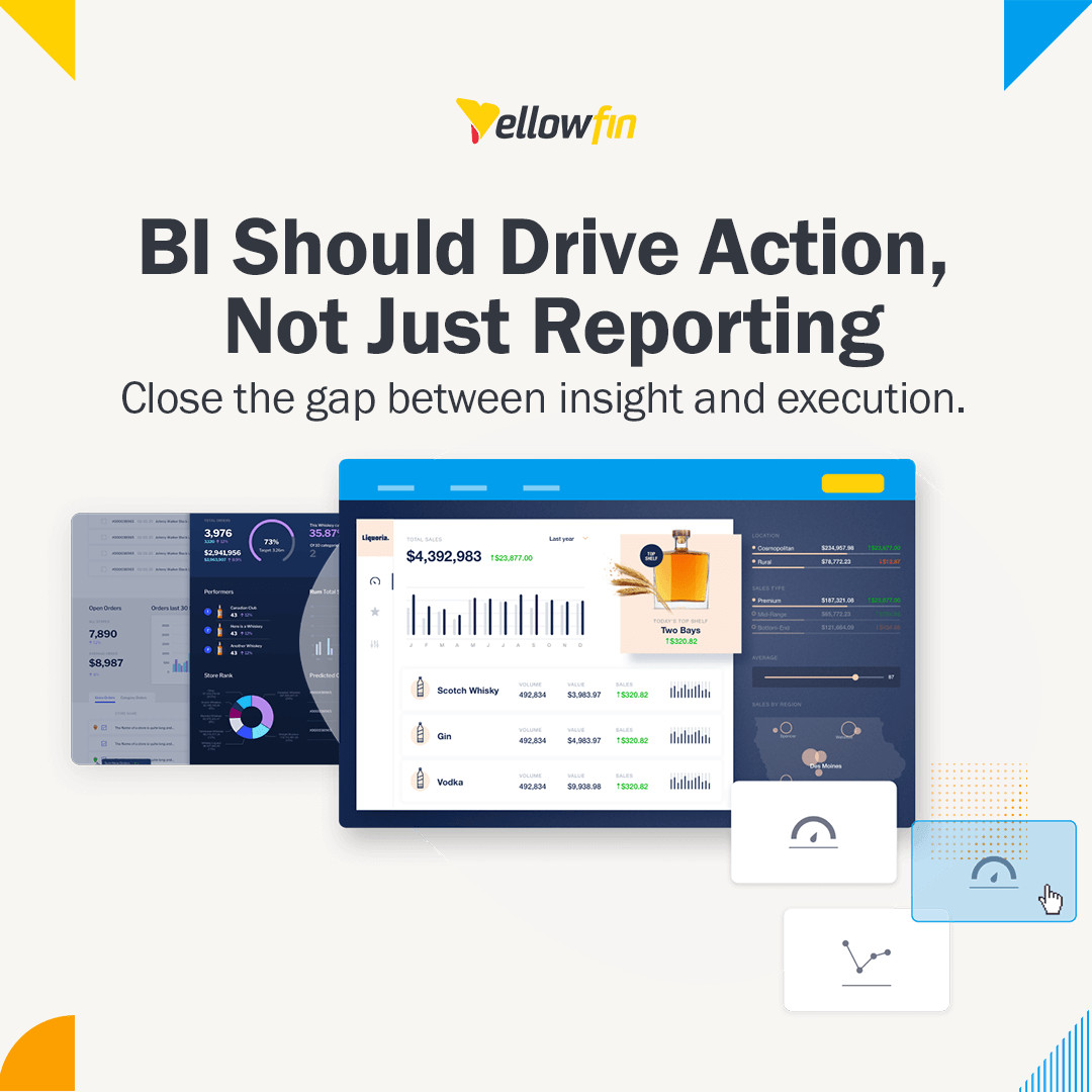 YellowfinBI's tweet photo. BI shouldn’t stop at reporting.

It should enable decisions.

Embedded analytics brings insights directly into workflows — where action actually happens.
👉 https://t.co/KgxXnQwv9a 

#EmbeddedBI #Analytics #BusinessIntelligence https://t.co/4TATCIngQC