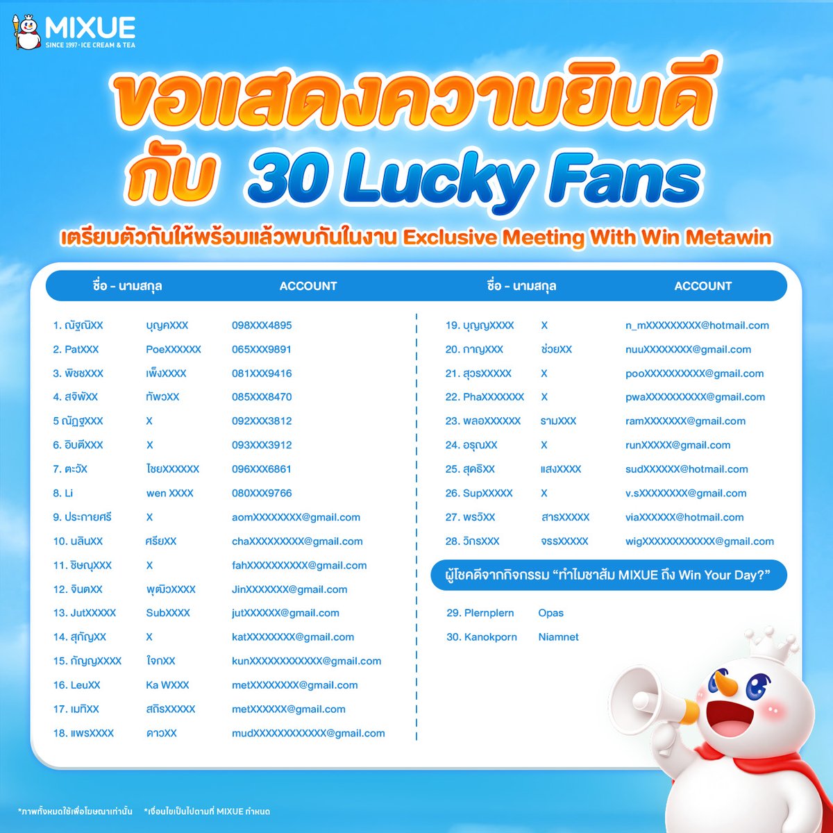 MIXUE Thailand Official tweet media