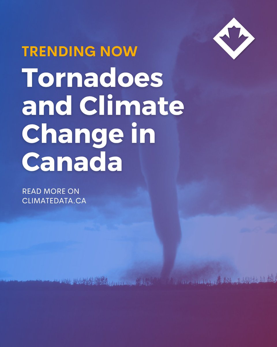 ClimateData_ca's tweet photo. What’s Trending on https://t.co/rf5WPxWWS3? One of the most-read articles this past month: Tornadoes and Climate Change in Canada. https://t.co/ADZ6JEKcwO https://t.co/7sIVs9AJKL