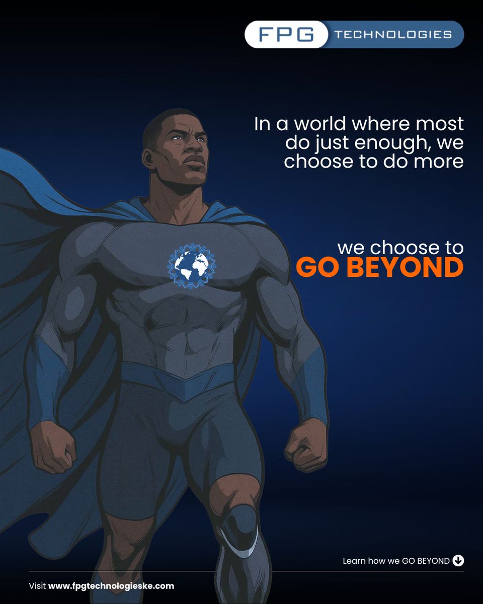 FpgTech_ke's tweet photo. Most promise security, Few sacrifice to keep that promise. At FPG , Going beyond isn't just a tagline.
It's the standard we hold ourselves to, every single time.

Want to find out how FPG can Go Beyond for you: https://t.co/1qFUpiRLcA

#GoBeyond #Cybersecurity #EastAfrica https://t.co/QDo4Ssuebl