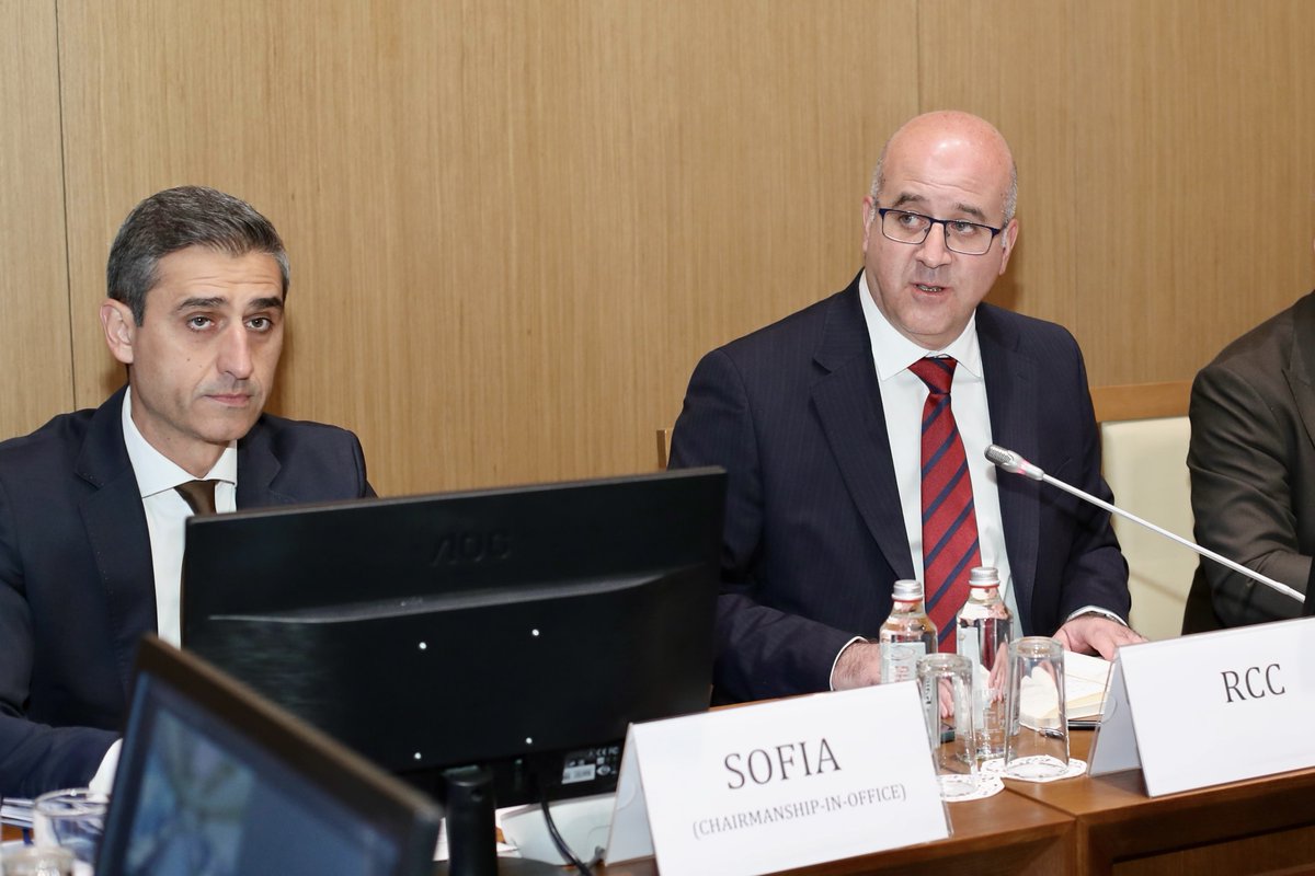 rccint's tweet photo. The 7th meeting of #SEE2030 Strategy Monitoring Committee co-organised with the Sofia SEECP Chairmanship-in-Office took place in #Sofia ⏭️ bringing together delegations from across #SouthEastEurope.
Following the welcoming remarks by RCC Deputy Secretary General @UmutErgezer and @MFABulgaria's Ivaylo Iordanov, Head of the Regional Cooperation Department, the Committee reaffirmed its commitment to implementing the Strategy, with a strong focus on translating #RegionalCooperation into concrete, and investment-ready results.

Read more 👉🏻 https://t.co/vBxzbLTtO2

#poweredbyRCC 🇪🇺