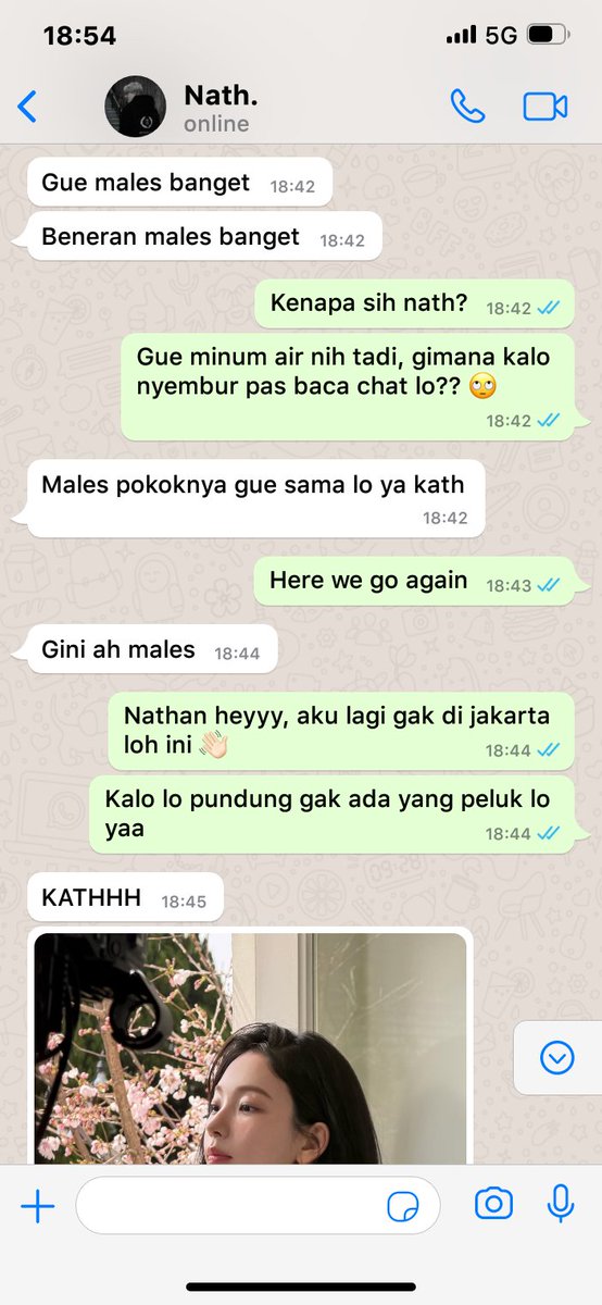 writesshaa's tweet photo. Nath kalo jauh dari Kath rewel banget demi apapunnn???

a #bluesy two tweet au. https://t.co/sCseI5Pnk7