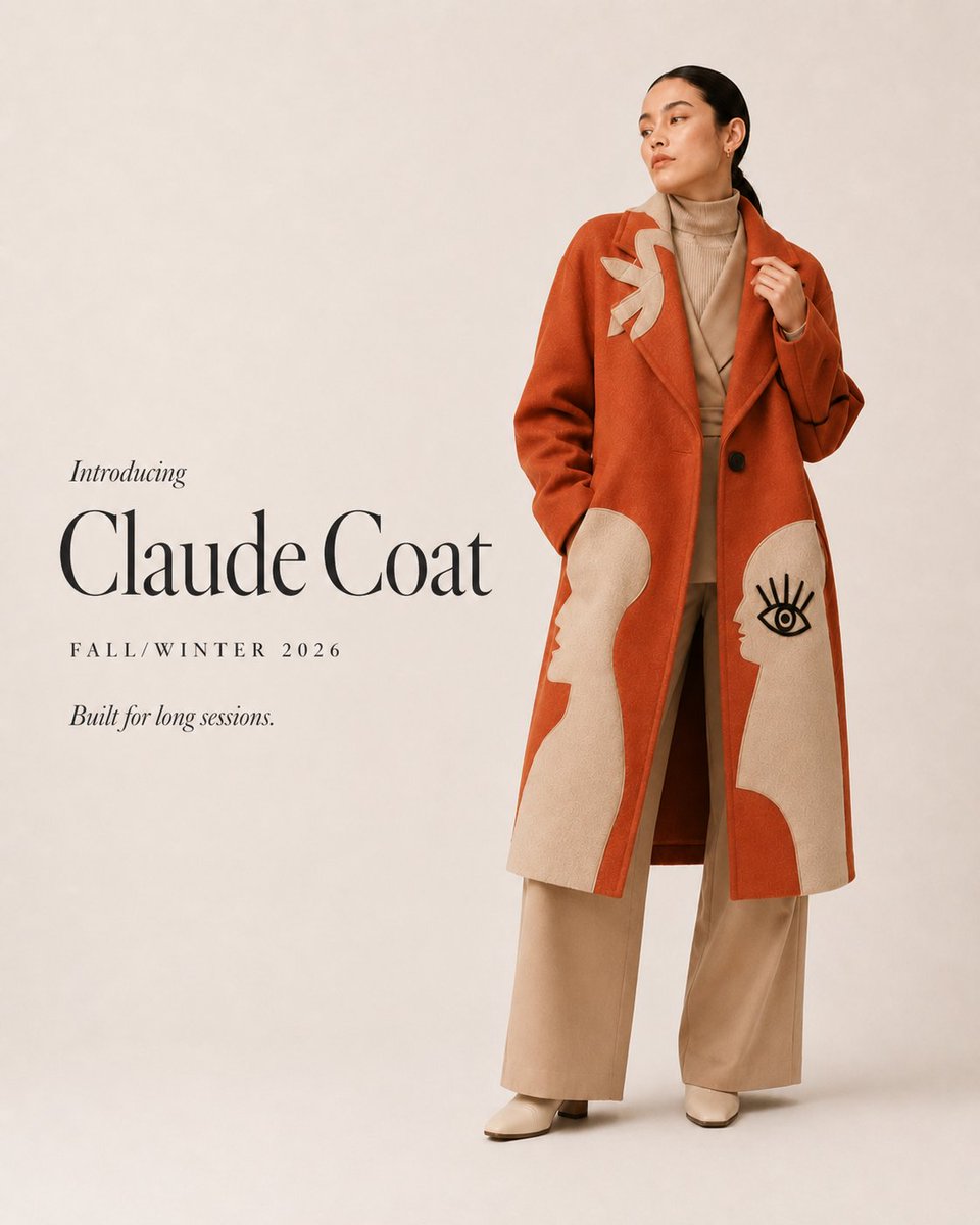Introducing Claude Coat. Fall/Winter 2026 Collection. Built for