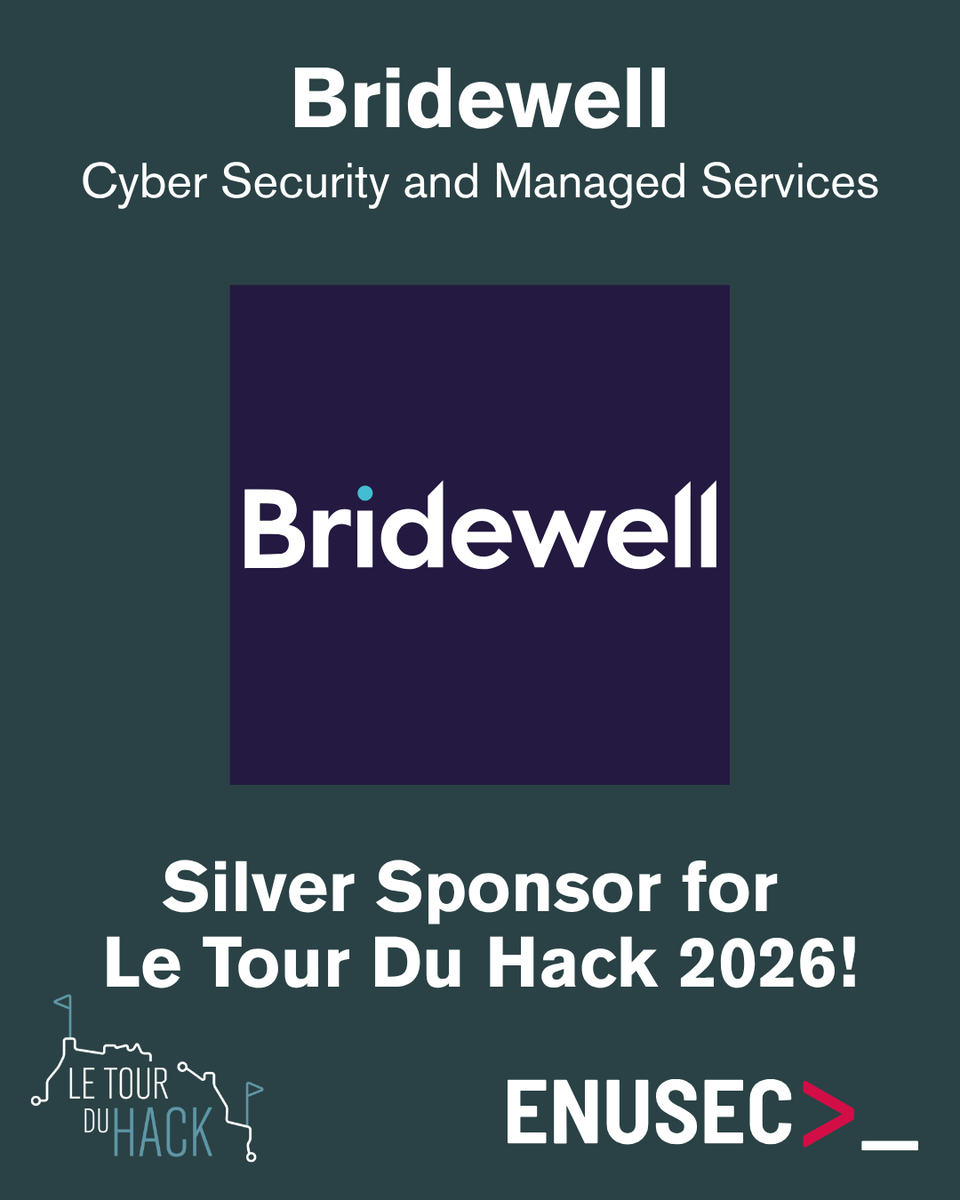 enusec's tweet photo. With a vision of creating a safe and inclusive digital world, Bridewell has grown rapidly since being founded in 2013 becoming one of the largest cyber security providers in the UK. We're thrilled to announce Bridewell as a silver sponsor of LTDH 2026.

@bridewellsec

#LTDH26 https://t.co/PhAviGCjuH