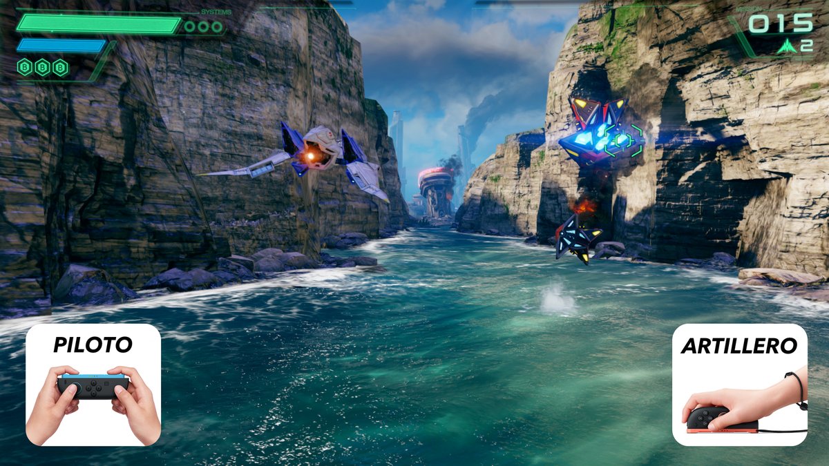 NintendoES's tweet photo. En #StarFox, el modo ratón, las partidas cooperativas o la compatibilidad con el mando de Nintendo 64 para Nintendo Switch te permiten jugar de manera muy novedosa o vivir una experiencia totalmente nostálgica, ¡según lo que prefieras! https://t.co/z6Mkpf5wXk