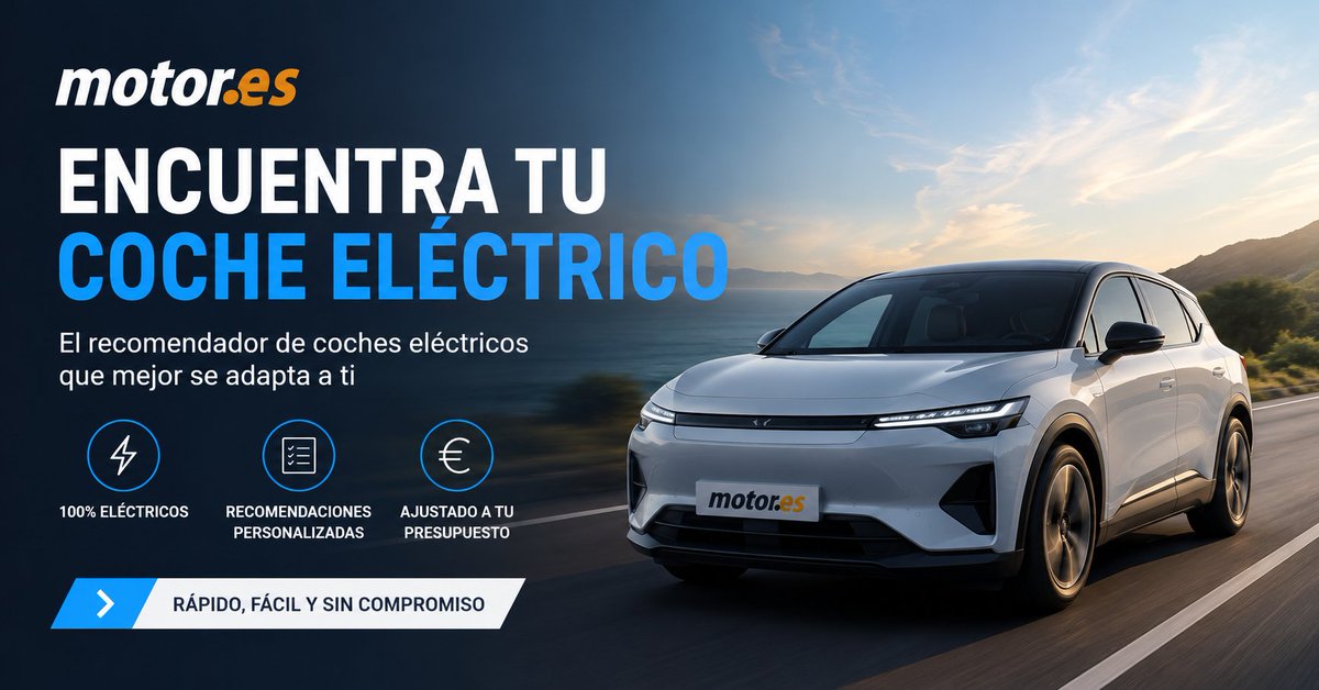 El coche eléctrico perfecto existe, pero hay tantos que es imposible encontrarlo solo. 🔎⚡️ 

Usa nuestro recomendador inteligente y deja de dar vueltas. Rápido, fácil y sin líos. ¡Tu próximo garaje empieza aquí! 🚀✅ 👇
motor.es/coches-electri…