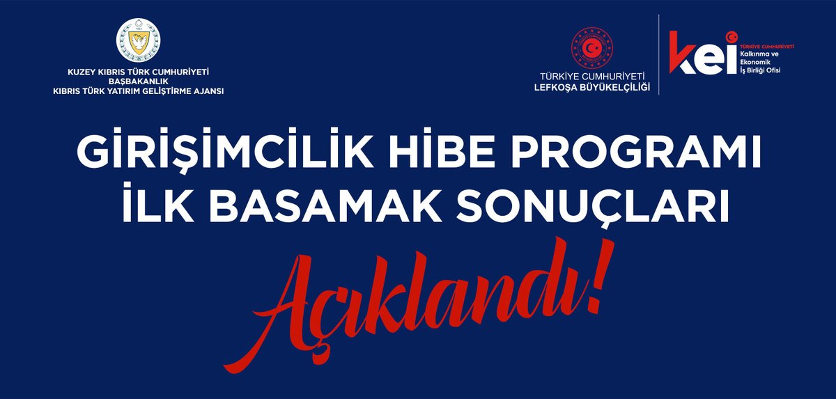keiofisi's tweet photo. GİRİŞİMCİLİK HİBE PROGRAMI İLK BASAMAK SONUÇLARI AÇIKLANDI

Sonuçlara https://t.co/WQp7v06ata adresinden ulaşılabilecek. 

https://t.co/PtSBZRsYyS

#HayalimizOrtakGeleceğimizBir https://t.co/wx3AAsBKVE