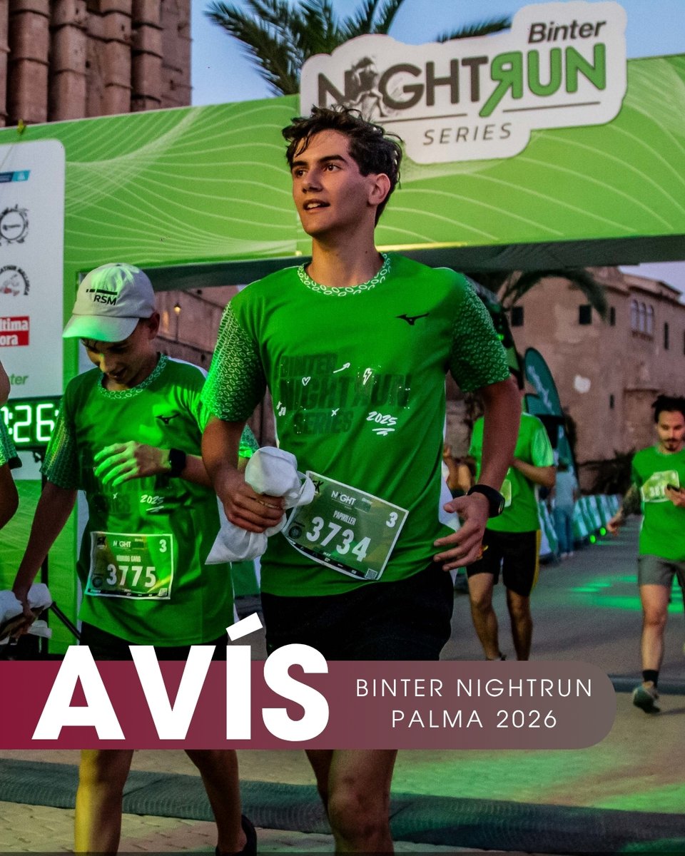 mobiapparc's tweet photo. 🚨 Binter Night Run Palma - Última Hora 2026

Amb motiu de la celebració de la #BinterNightRunPalma - Última Hora 2026, aquest dissabte, alguns accessos i sortides dels aparcaments de SMAP es veuran afectats temporalment durant el pas de la cursa. https://t.co/qi4CET5iNR