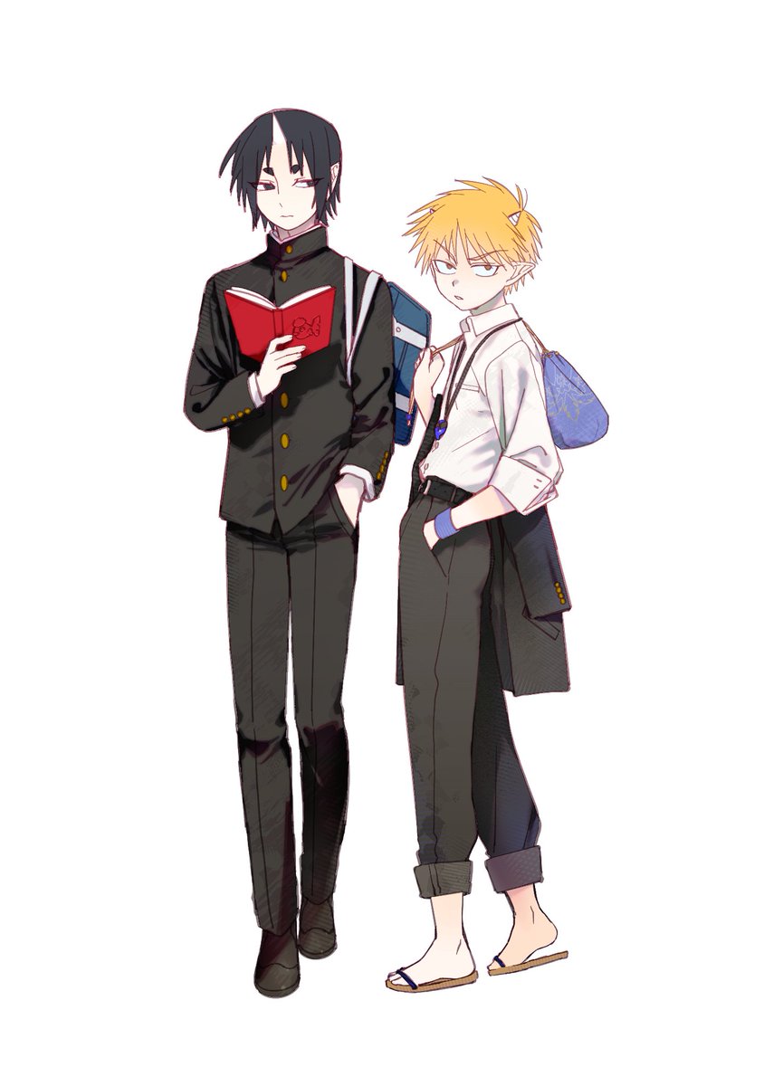 Reverseworki's tweet photo. #鬼烏頭 学生paro https://t.co/4NSM9tTmMU