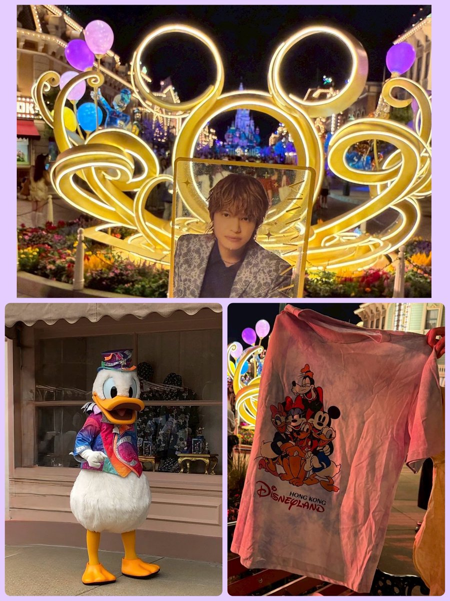 中間淳太 💛 イケメンカードを連れて #香港ディズニー に行ってきた
