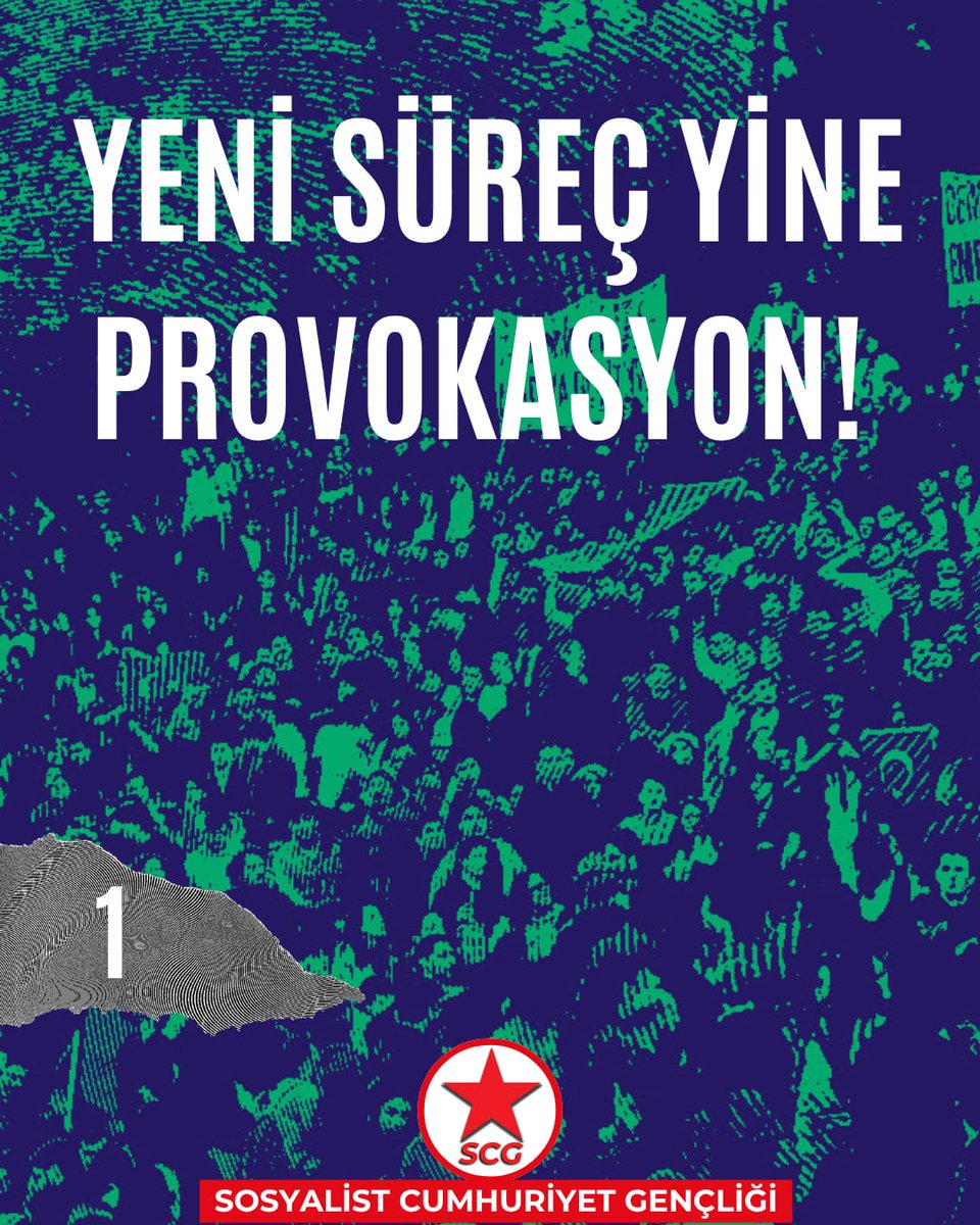 ResmiSCG's tweet photo. YENİ SÜREÇ YİNE PROVOKASYON! 

AKP - MHP - DEM ortaklığıyla yürütülen "Yeni Çözüm Süreci" ilkinde olduğu gibi üniversiteleri provakasyon sahası haline getirecek yeni tertiplere alan açmaktadır. https://t.co/0xV5tZ88OQ