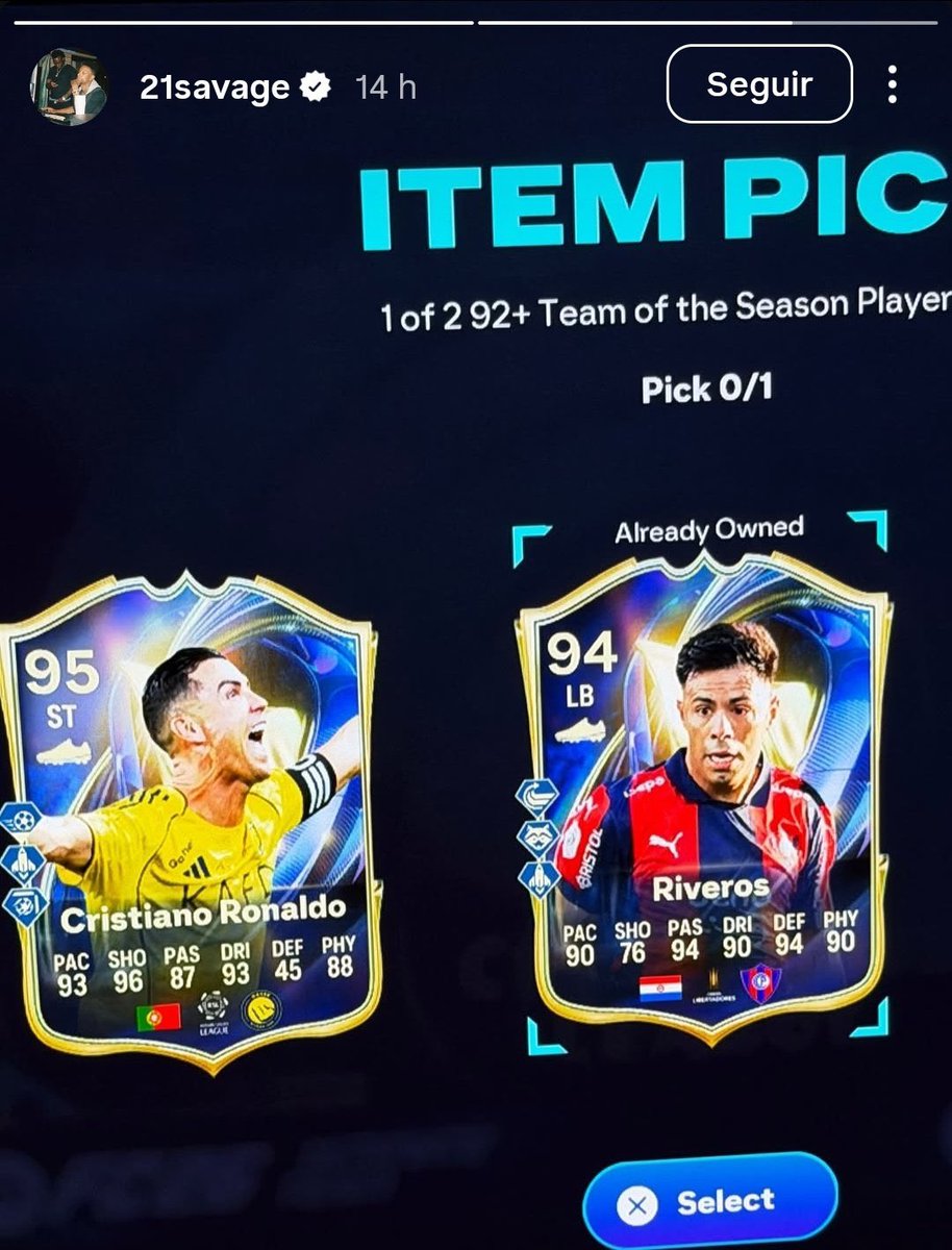 21 savage flexing his TOTS Cristiano Ronaldo 😂😂