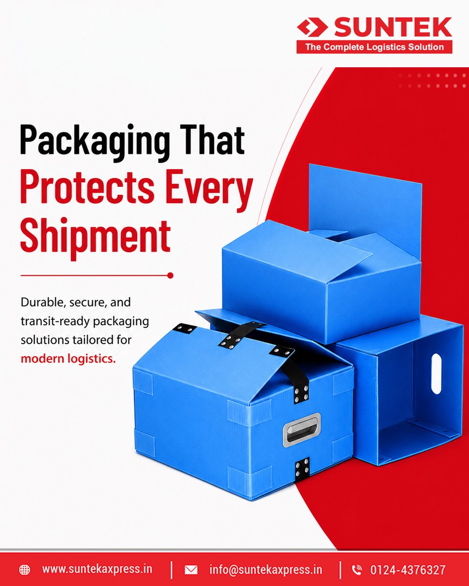 Suntek_Axpress's tweet photo. Safe transit starts with strong packaging. Our customized packaging solutions help minimize damage, improve handling, and ensure your cargo arrives exactly as intended.

#PackagingSolutions #CargoSafety #TransitProtection #LogisticsSupport #SuntekAxpress https://t.co/SXxw15Ae9s
