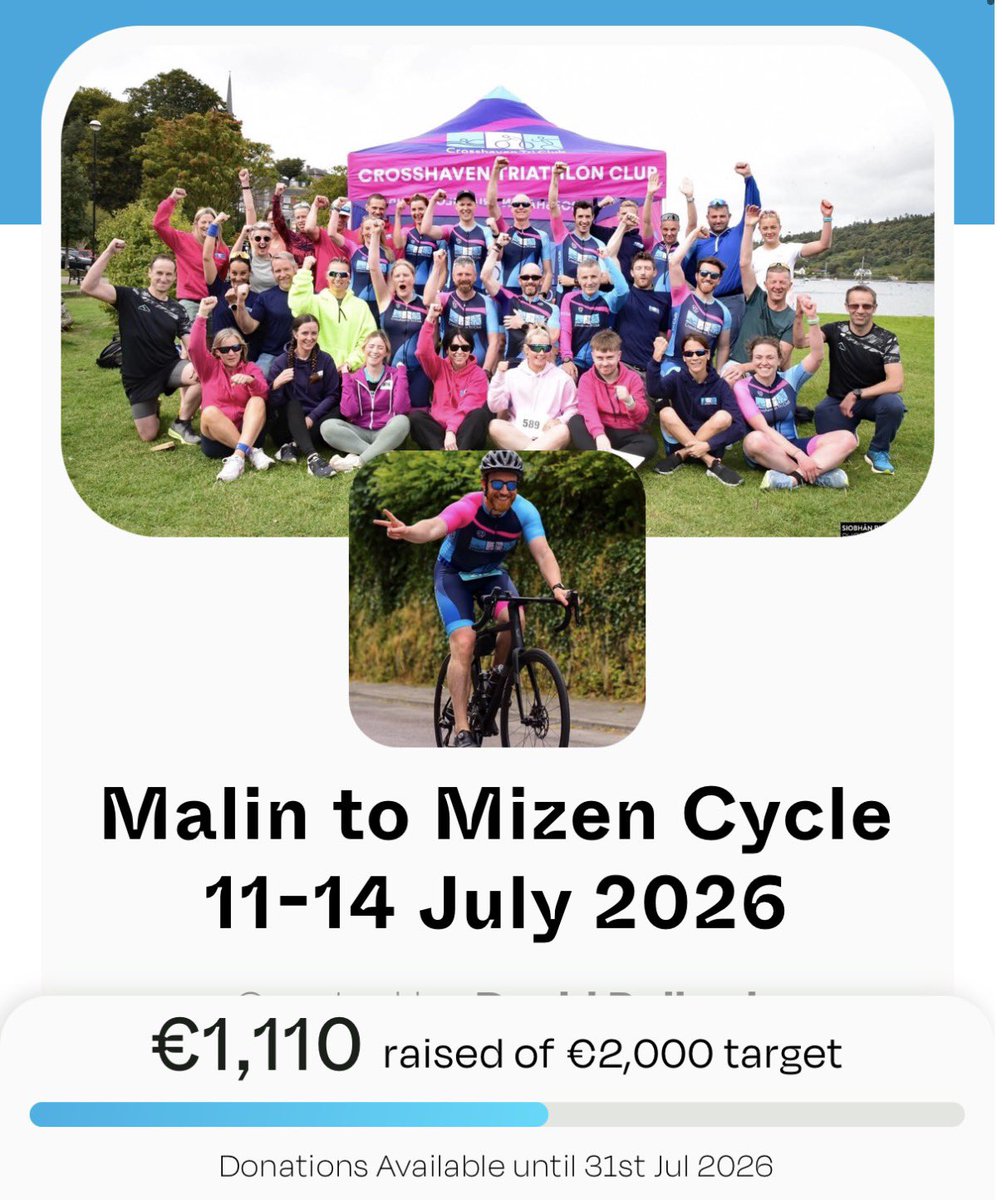 DavidPollardIRL's tweet photo. 650km for @BreakthroCancer 

Donate here: https://t.co/1WunVYEkHS https://t.co/9C4CodfvR1