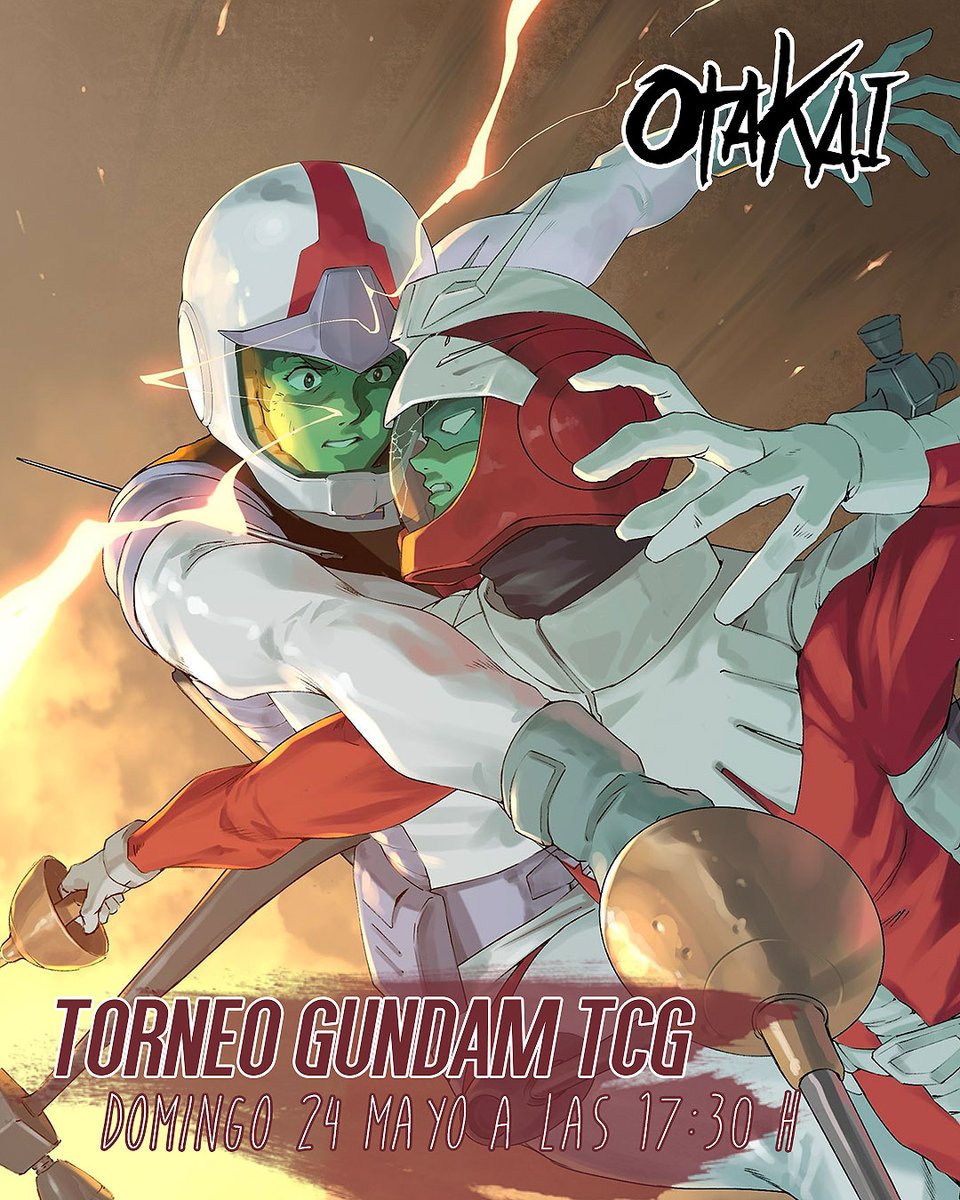 OtaKaiZgZ's tweet photo. Llega el Torneo de Gundam TCG a OtaKai 🚀

🔥 ¡Demuestra tu poder de Newtype!

📅 Domingo 24 de mayo · 17:30 h

📝 Inscripciones y bases:
https://t.co/96Zx6Fvqlj https://t.co/PwWDTeZPnc