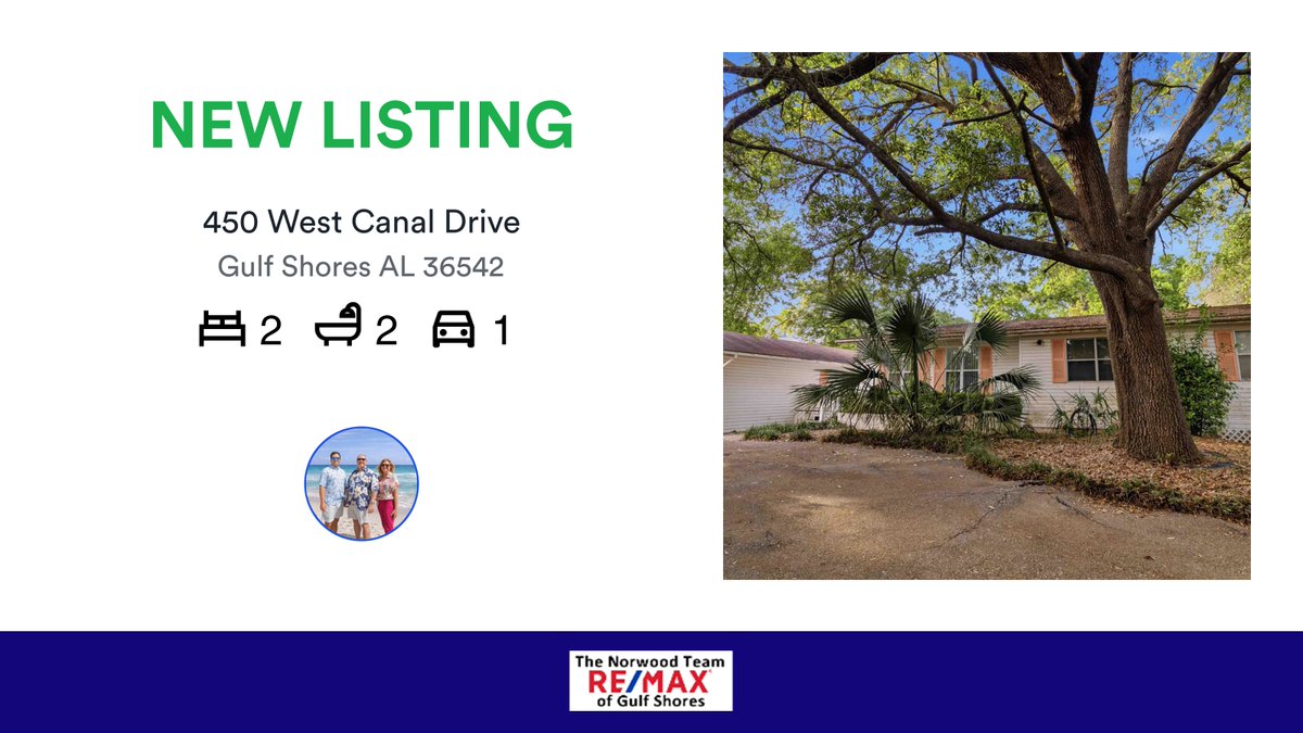 ChuckBama's tweet photo. Take a look at our NEW LISTING! The Norwood Team is available to give you a tour of this property and provide you with additional information!  Contact us TODAY! 
251-948-1212/chucknorwood.com/chuckn@remaxgs.com
#thenorwoodteam #remaxgulfshores 
https://t.co/kJ6E3aPEyT https://t.co/dhA3LbHmED