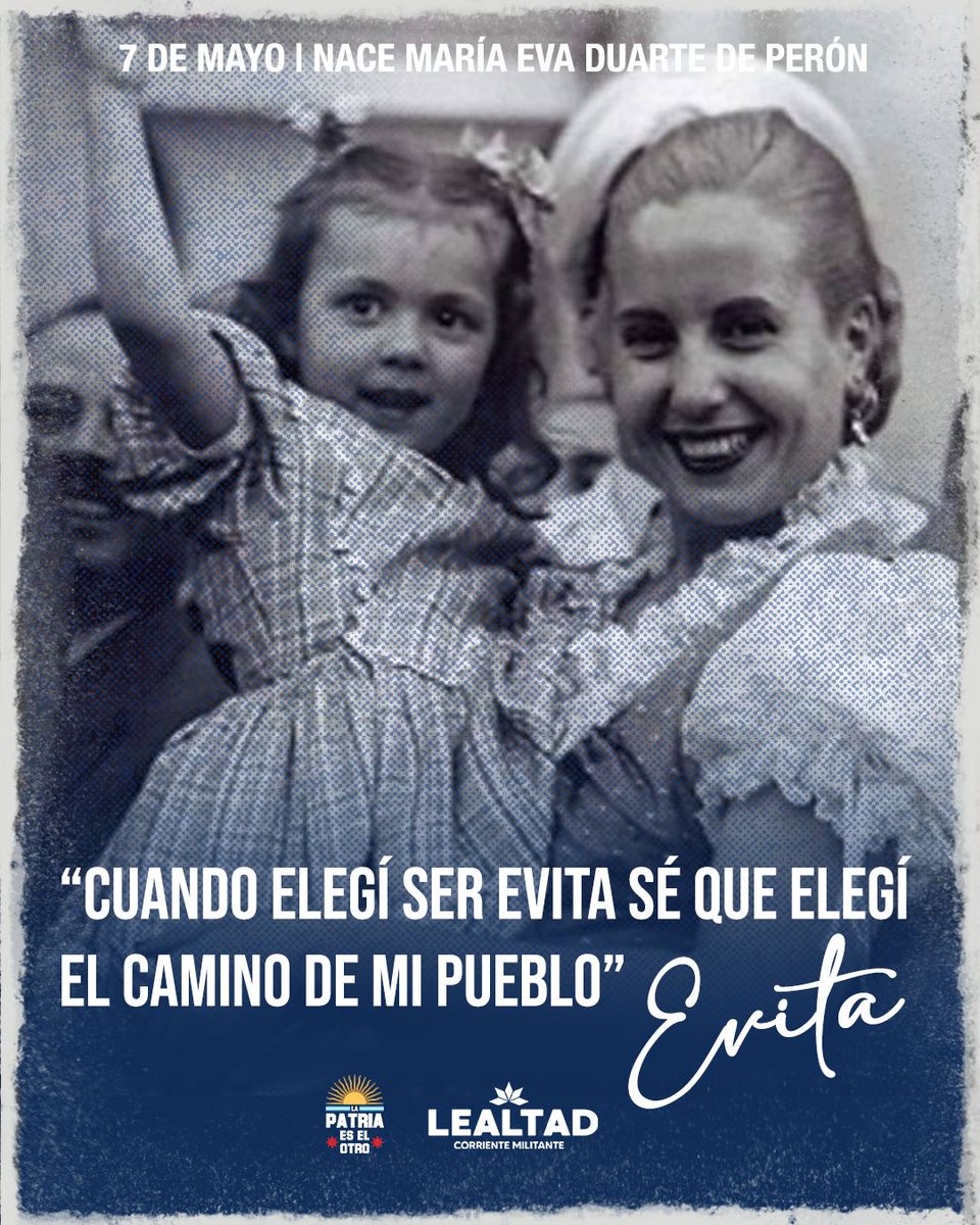 CM_Lealtad's tweet photo. “Cuando elegí ser Evita sé que elegí el camino de mi pueblo”.

Evita, eterna en el corazón del pueblo peronista 🤍✌🏽 https://t.co/dHaQs97Qoj