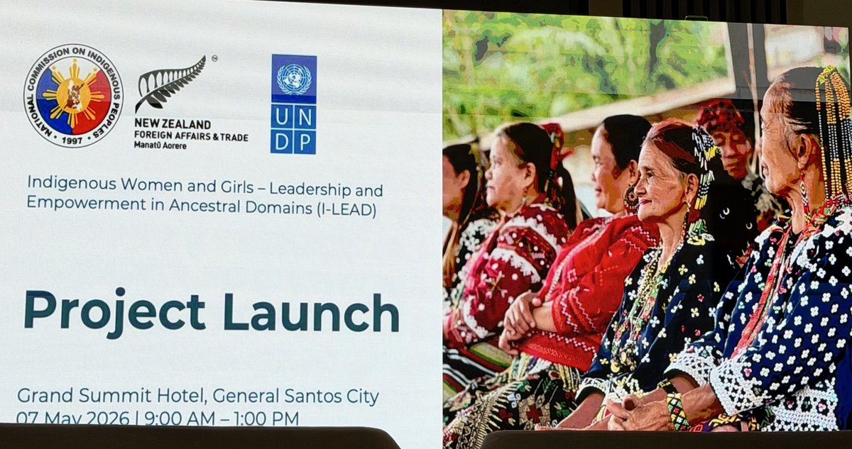 C_Bahuet's tweet photo. Deep thanks to New Zealand 🇳🇿 for partnering with #UNDP to launch #ILEAD in Mindanao! 🇵🇭- supporting Indigenous Peoples’ rights and wellbeing. We will strengthen leadership &amp; economic capacity for 1,600 Indigenous women &amp; girls and benefit communities in 4 ancestral domains. https://t.co/npIJ0E3dFv