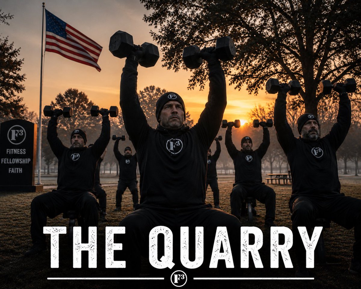 DarenF66's tweet photo. Hey @F3WestOmaha @F3Omaha. Bring your dumbbells to @F3TheQuarry and be ready to put them to work. Nothing fancy—just good old-fashioned work and maybe a little regret by the end.

4:30 Book Ruck
5:15 🥊👇
6:00ish   ☕️ https://t.co/PEqCdtR4KV