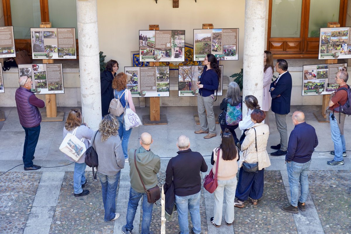 Dip_Va's tweet photo. 📍 El claustro del Palacio de Pimentel acoge hasta el 21 de mayo una exposición dedicada al voluntariado ambiental.

Inaugura el diputado @FernandoCogeces.

🌳Una muestra impulsada por Fundación Caja de Burgos y Fundación ”la Caixa”, con la colaboración con la Diputación de Valladolid.

🔗https://t.co/E7P0wVuL01