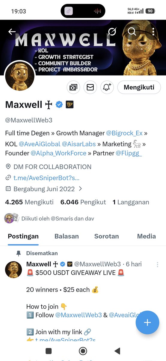 Sarmex3's tweet photo. @MaxwellWeb3 @AveaiGlobal Done sir
@enggalska
@MerlitaPipin

Sol addres: 5bsYAQB9UgtZgufuMhfawqf9EzxJ7cqkMR5p1SBRo6ya https://t.co/I46szn2yRU