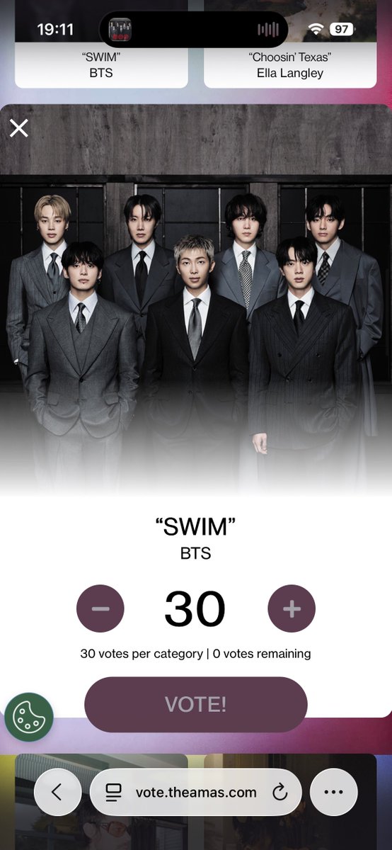 𝟭𝟯% ‎☆ SWIM #1 HOT 100🎉💜 tweet media