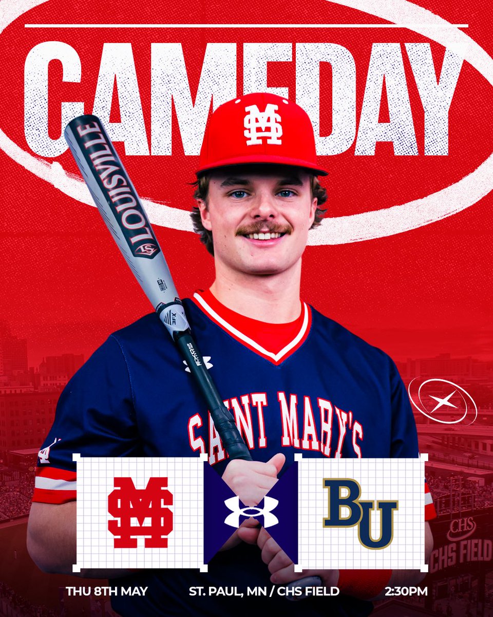 SMUBaseball's tweet photo. The 2026 MIAC Playoffs start today!

🆚 Bethel University 
⏰ 2:30PM CT
📍 St. Paul MN / CHS Field https://t.co/uv7X7AmBfy