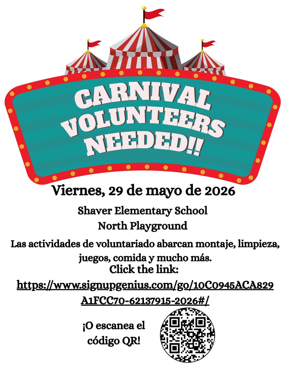 parkrose's tweet photo. Hello Parkrose!
It's time for Shaver's annual carnival. Like each year, this event cannot happen without volunteers! Please sign up for a position to help at our carnival. We appreciate your support!! Sign up here: https://t.co/1RVHEL7VWa https://t.co/rnpSc1oMbG