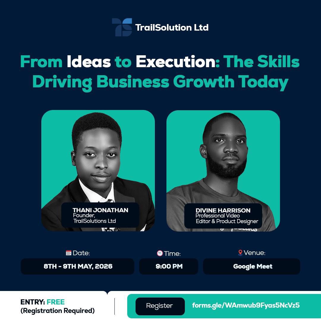 trailsolutions_'s tweet photo. 1 DAY TO GO🚨

Tomorrow, we begin.

If you’re tired of feeling stuck with your business idea or struggling to grow your business, this webinar is for you.

Get practical guidance, clear direction, and real strategies to help you build better.
🗓️ May 8th–9th
⏰ 9:00–10:30 (Daily) https://t.co/wkzud9nAYc